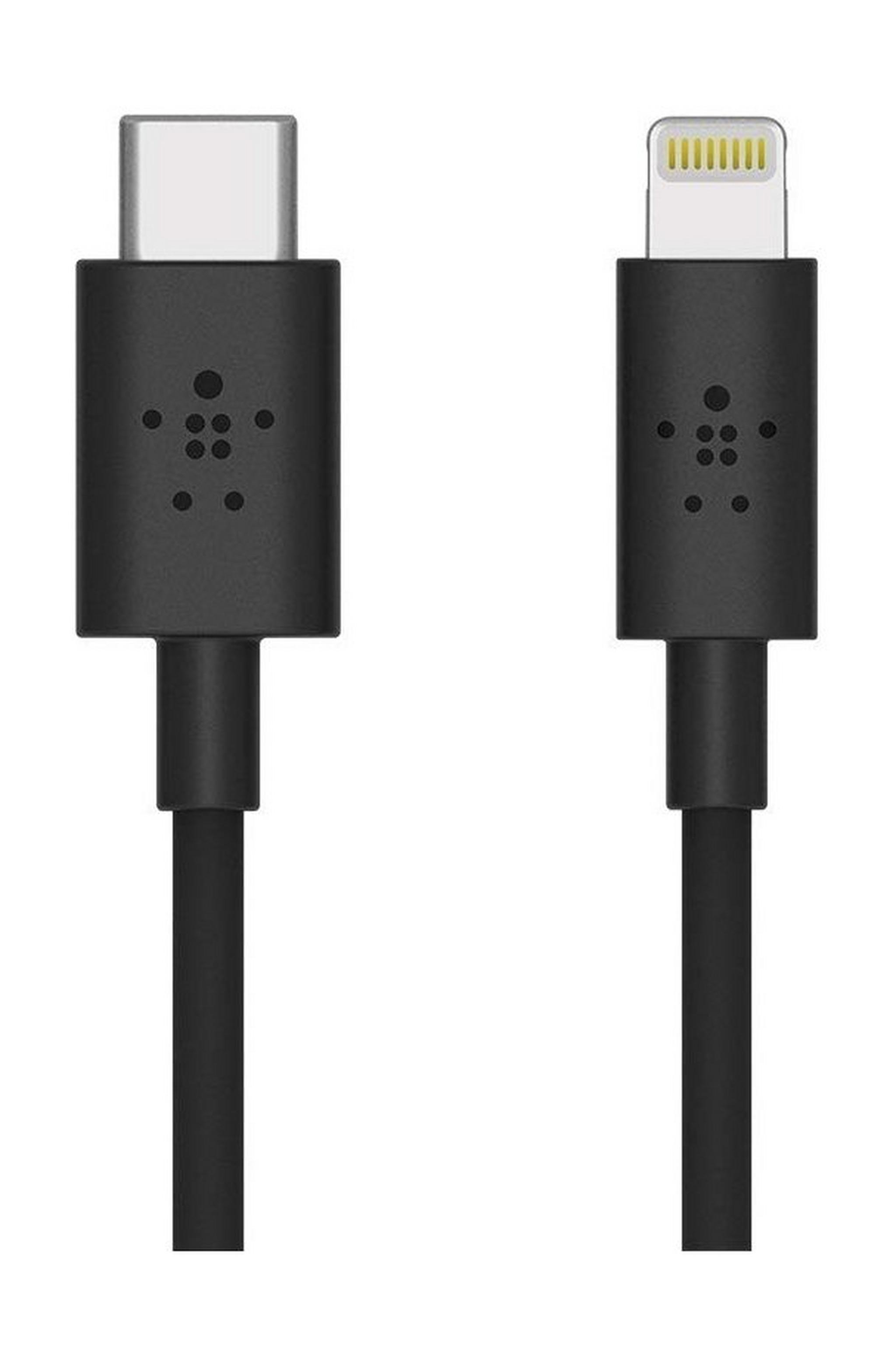 Belkin Boost Charge 1.2M USB-C Cable with Lightning Connector - Black