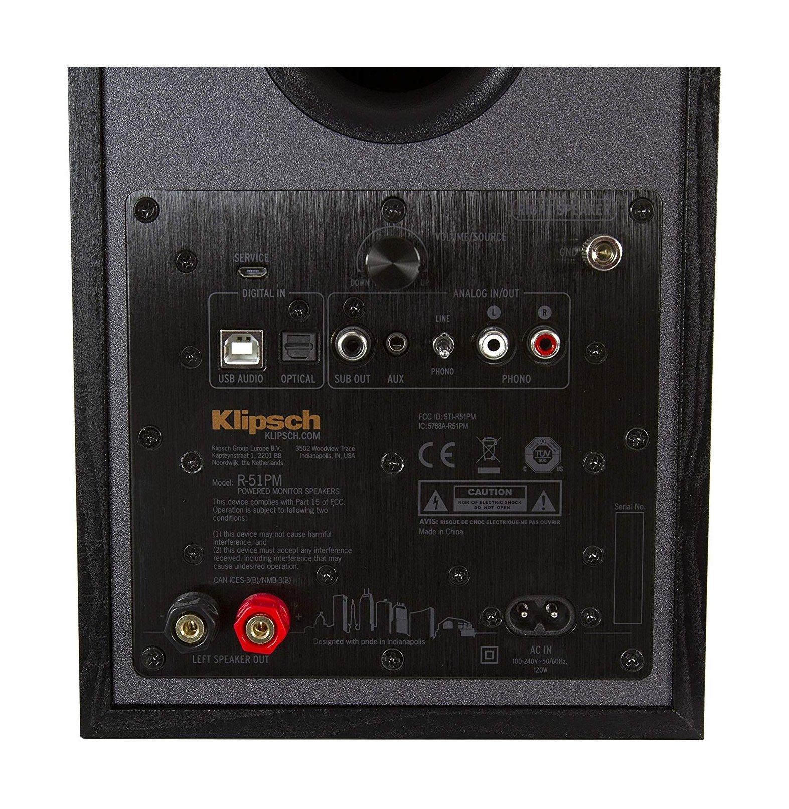 مكبر صوت كليبش نشط بتقنية البلوتوث – أسود (R-51PM)