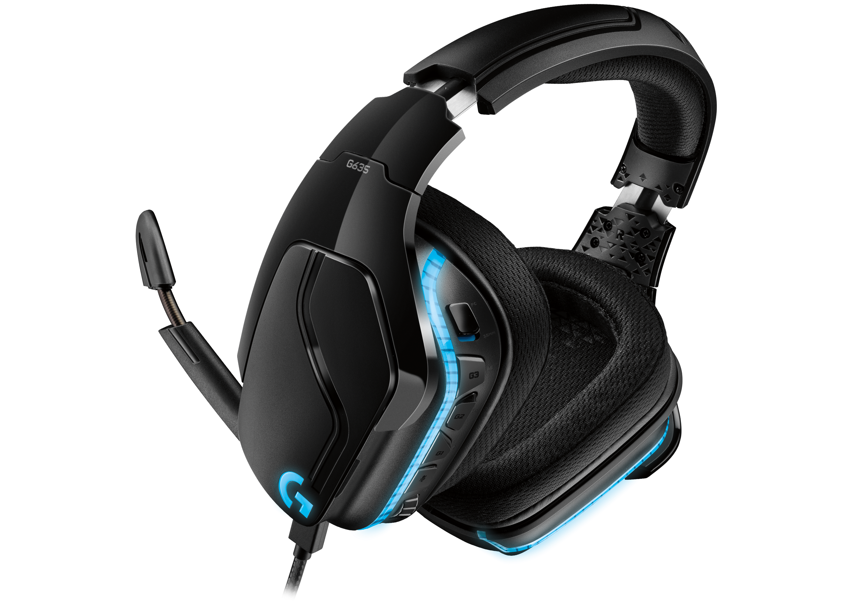 Logitech G635 DTS:X 7.1 Surround Sound LIGHTSYNC RGB PC Gaming Headset