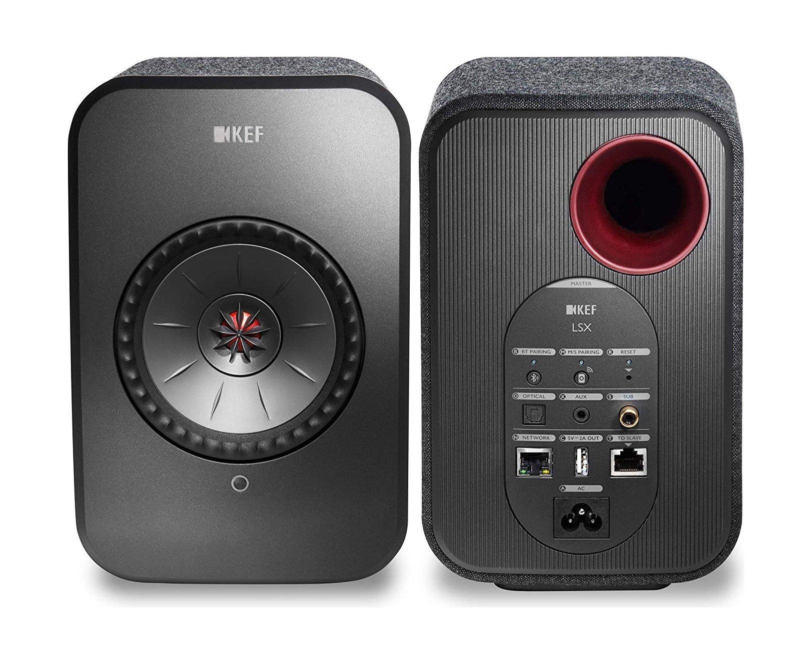KEF LSX 100W Wireless Bluetooth Music System - Black