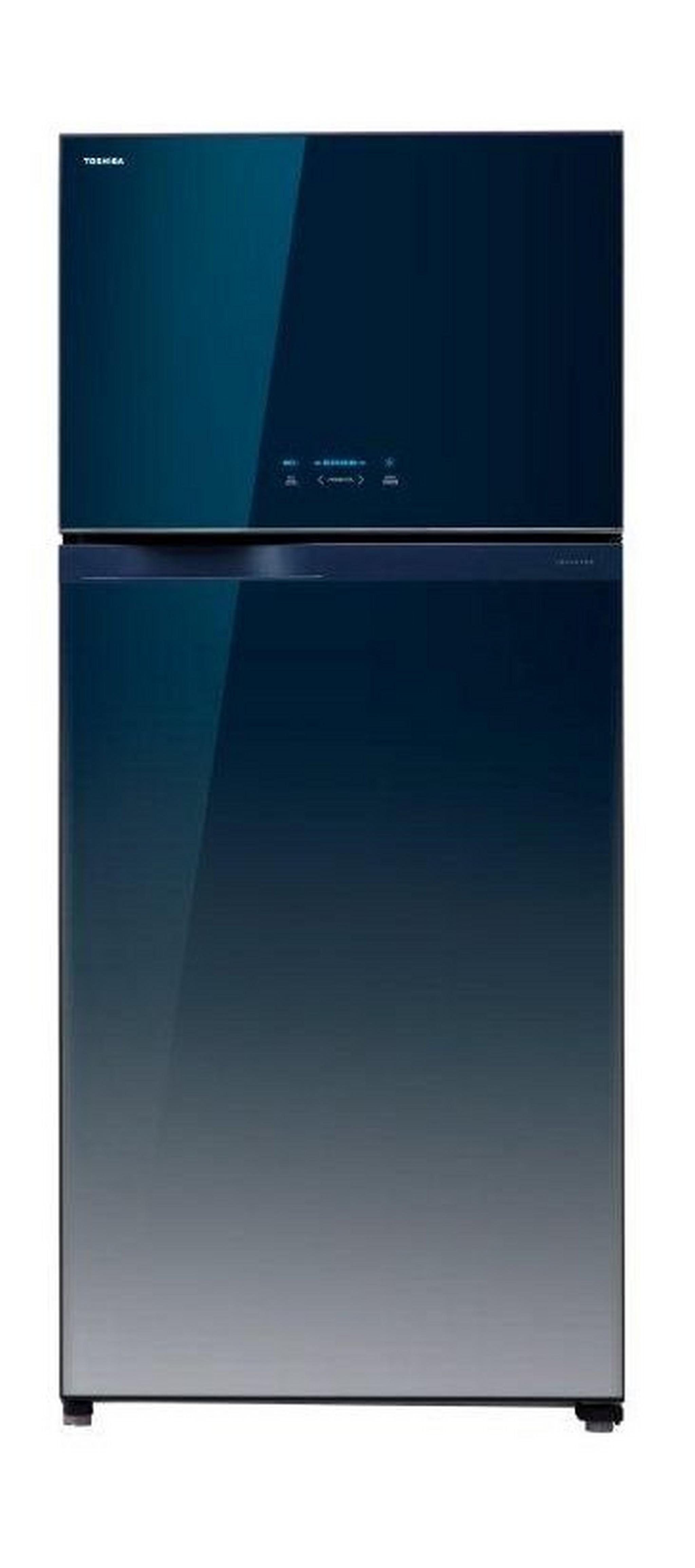 Toshiba Top Mount Refrigerator, 25CFT, 710-Liters, GR-AG820U - Dark Blue