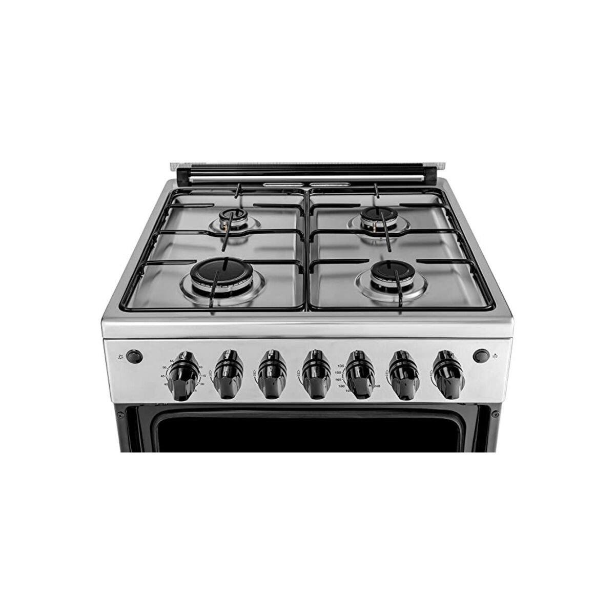 طباخ غاز 4 شعلات من فريجيدير، مقاس 60×60 سم، FNGJ60JGUC - ستانلس ستيل