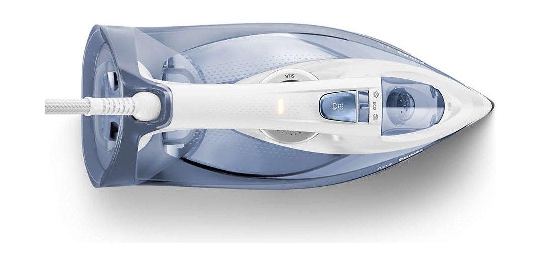 مكواة بخار ازورمن فيليبس، سعة 300 مل، 2800 واط، GC4902/26 - أزرق