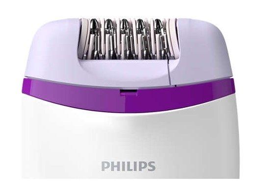 Philips Compact Epilator Easy, Smooth Skin for Weeks, Corded, BRE225/01 - White/Purple
