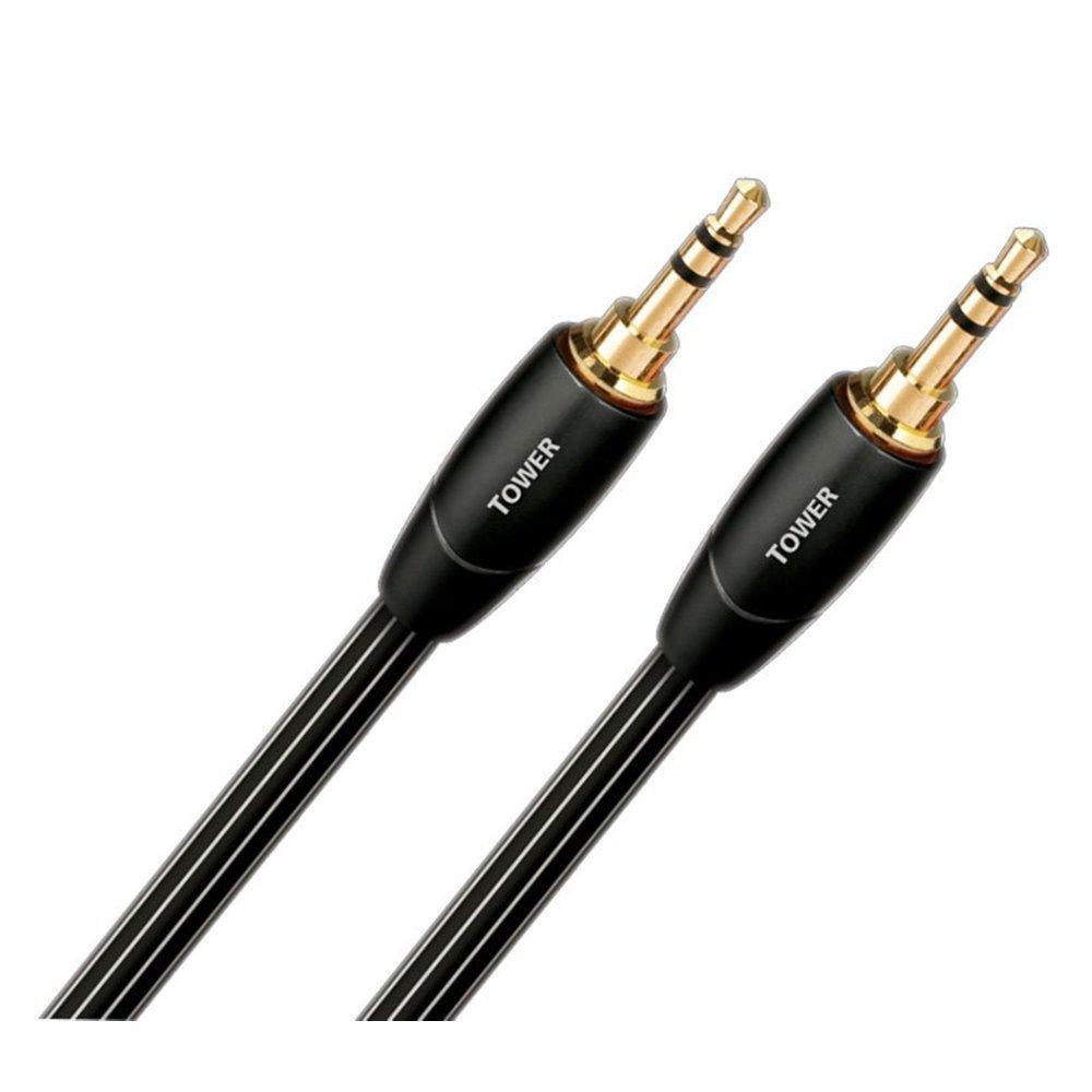 AudioQuest Tower 3.5mm Cable, 4.92 ft. (1.5m) – Black 