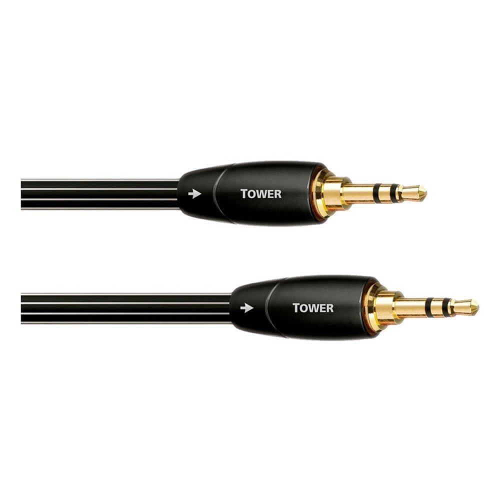 AudioQuest Tower 3.5mm Cable, 4.92 ft. (1.5m) – Black 