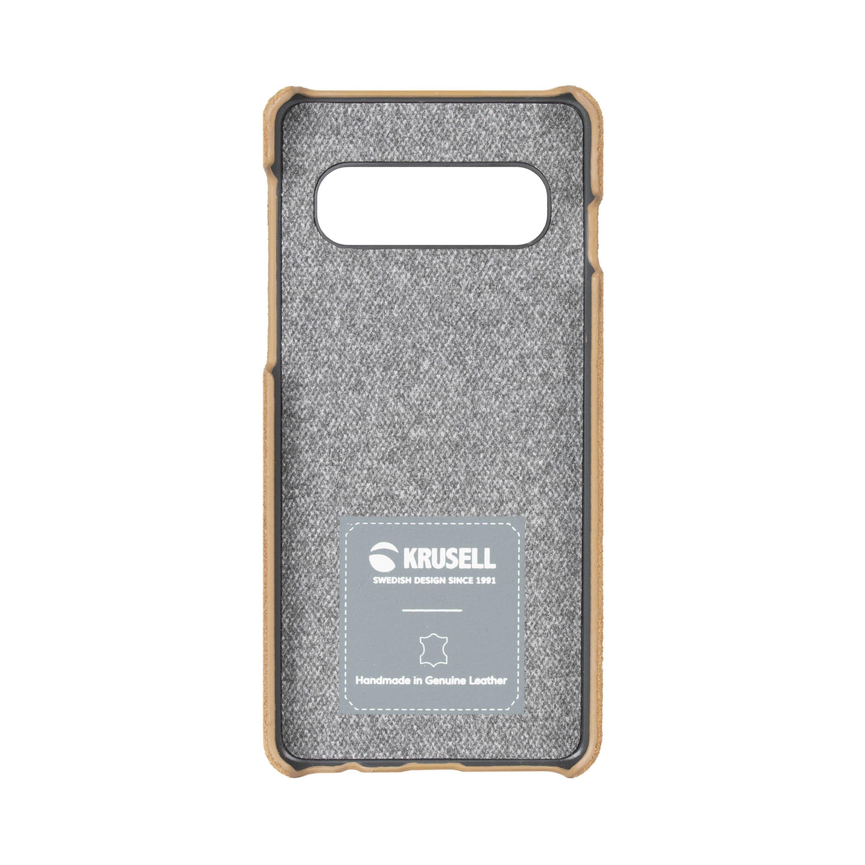 Krusell Broby Case For Galaxy S10 (61632) - Cognac Brown