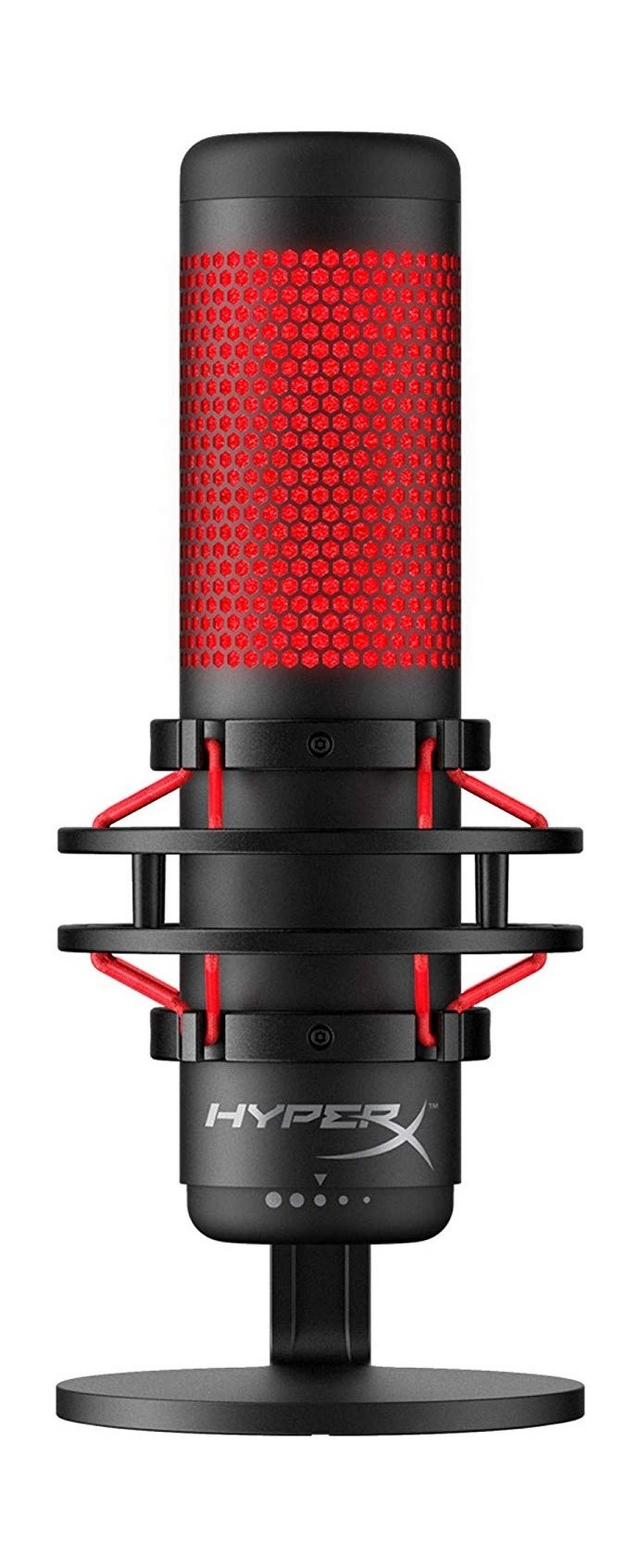 HyperX QuadCast USB Condenser Gaming Microphone - Black/Red
