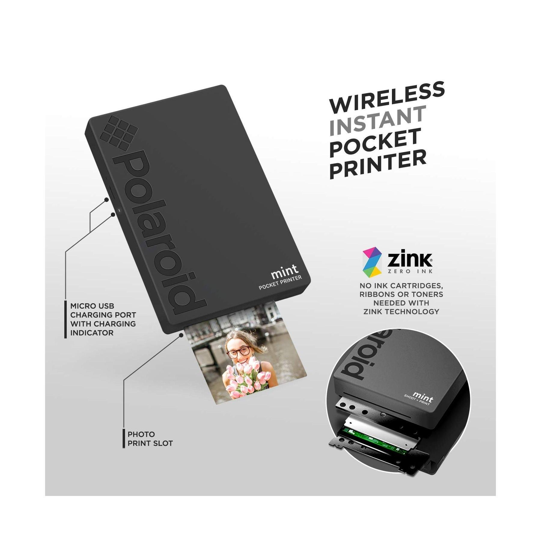Polaroid Mint Pocket Printer (POLMP02) - Black