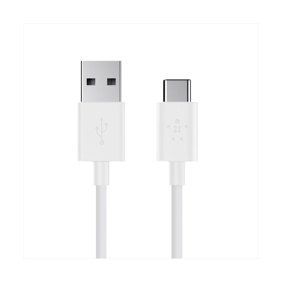 كابل شحن MIXIT يو إس بي - إيه ٢.٠ إلى يو إس بي - سي - أبيض