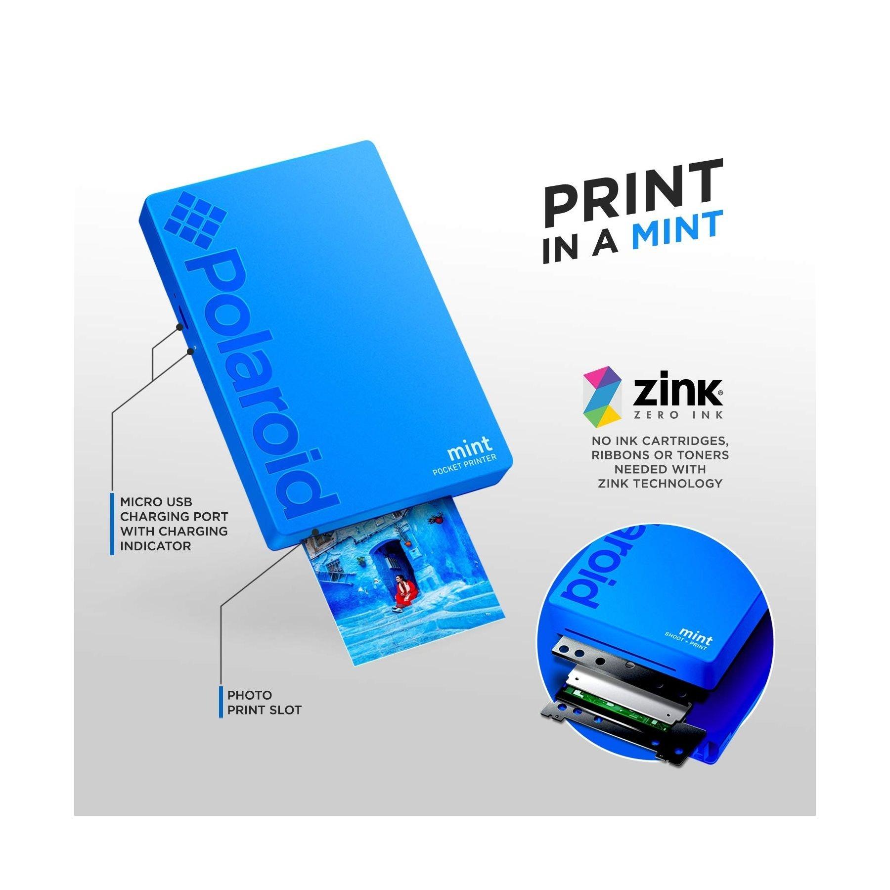 Polaroid Mint Pocket Printer (POLMP02) - Blue