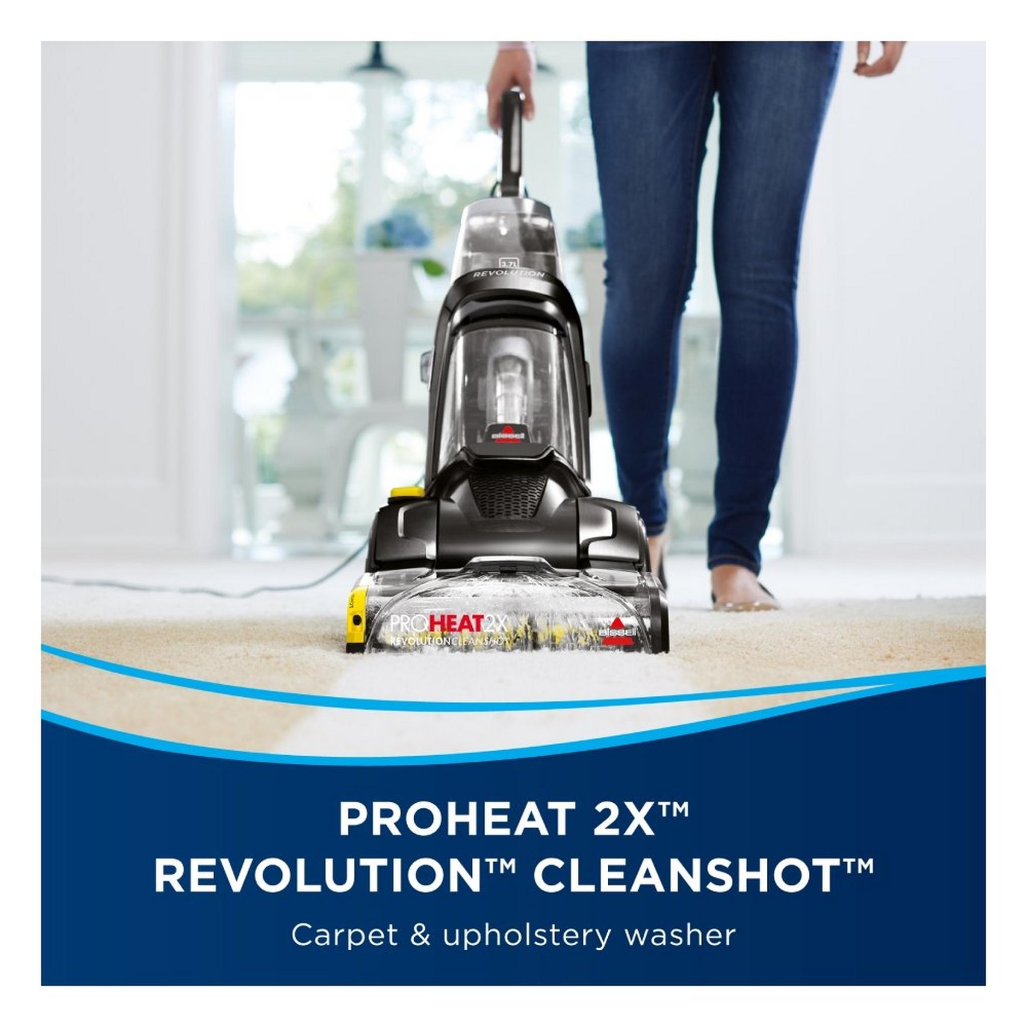 Bissell ProHeat 2X Revolution CleanShot Carpet Cleaner with Heatwave Technology, 1850 W, 3 Litre, 2066E - Black