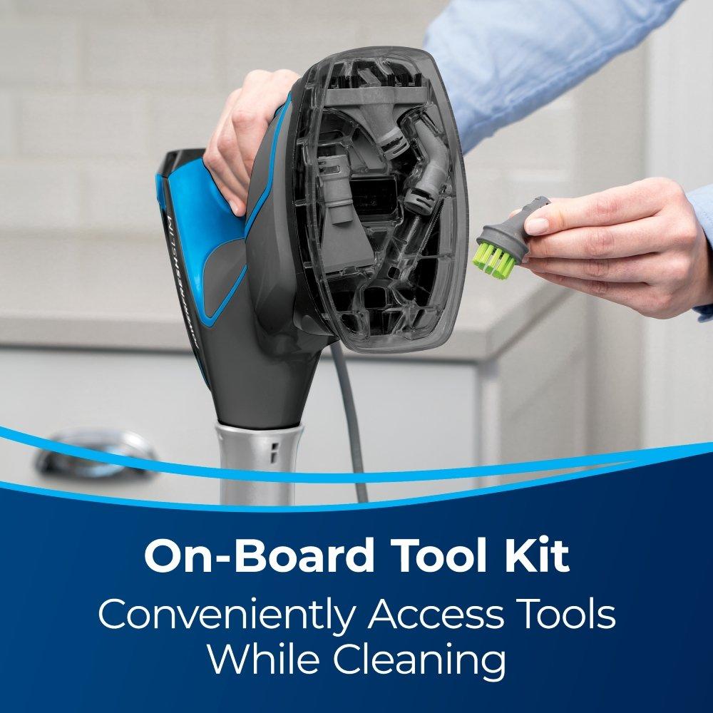 ممسحة بخار باور فريش سليم 3 في 1 من بيسيل، قدرة 1500 واط، سعة 0.35 لتر، 2233E - رمادي