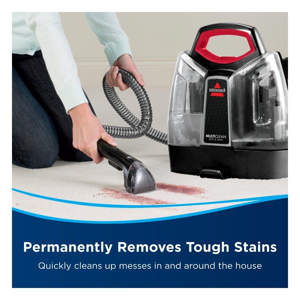 Bissell MultiClean Spot & Stain Portable Carpet Cleaner with Heatwave Technology, 330 W, 1.1 Liters, 4720E - Black