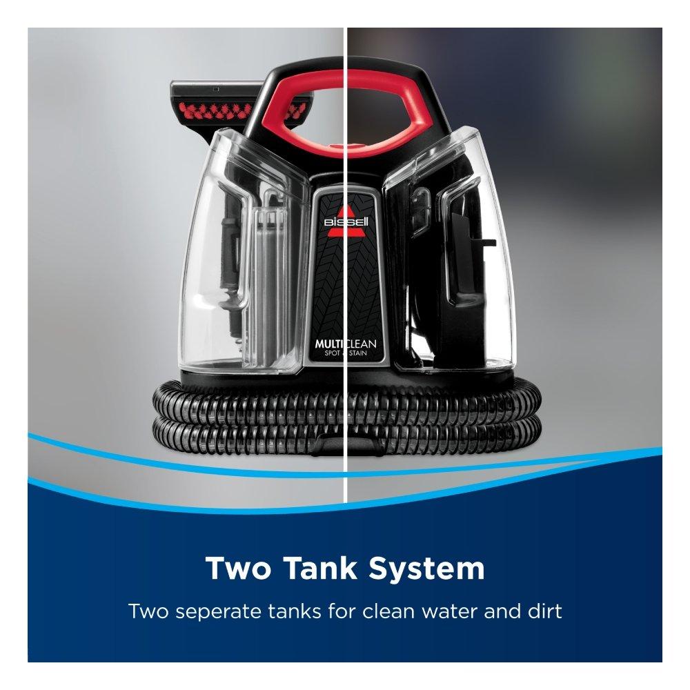 Bissell MultiClean Spot & Stain Portable Carpet Cleaner with Heatwave Technology, 330 W, 1.1 Liters, 4720E - Black