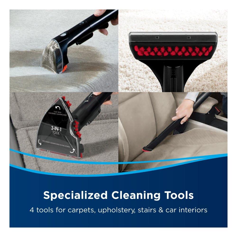 Bissell MultiClean Spot & Stain Portable Carpet Cleaner with Heatwave Technology, 330 W, 1.1 Liters, 4720E - Black