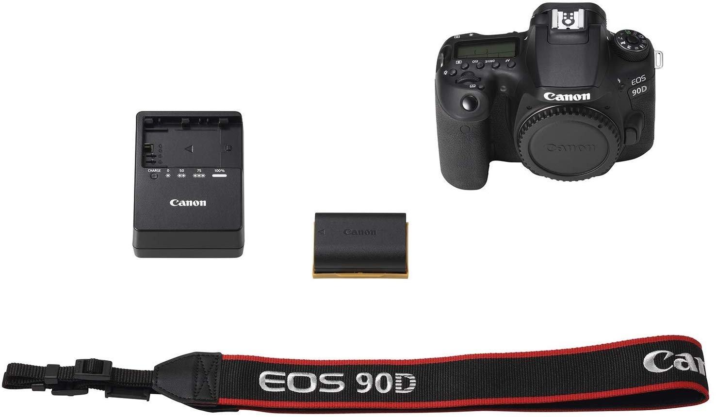 Canon 90D 32.5MP 4K DSLR Camera + EF-S 18-135 mm Lens