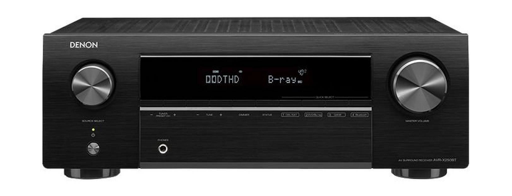 Denon 5.1 Channel 130W 4K Ultra HD Audio Video Receiver - AVRX250BT