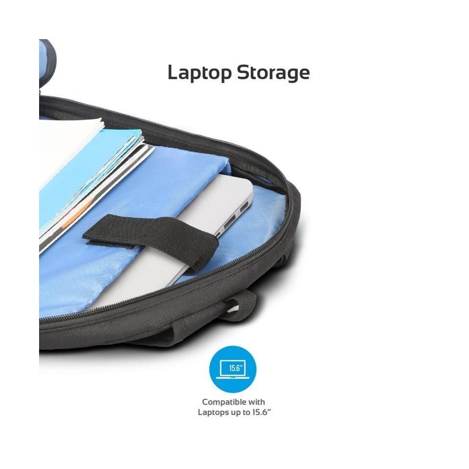 حقيبة ظهر لابتوب 15.6 بوصة ضد السرقة بروميت اّلفا - أسود