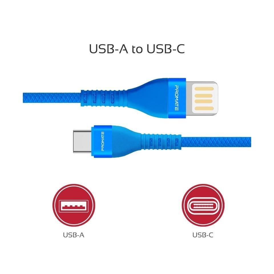 Promate VigoRay-C 1.2 Meter Lightning Cable - Blue