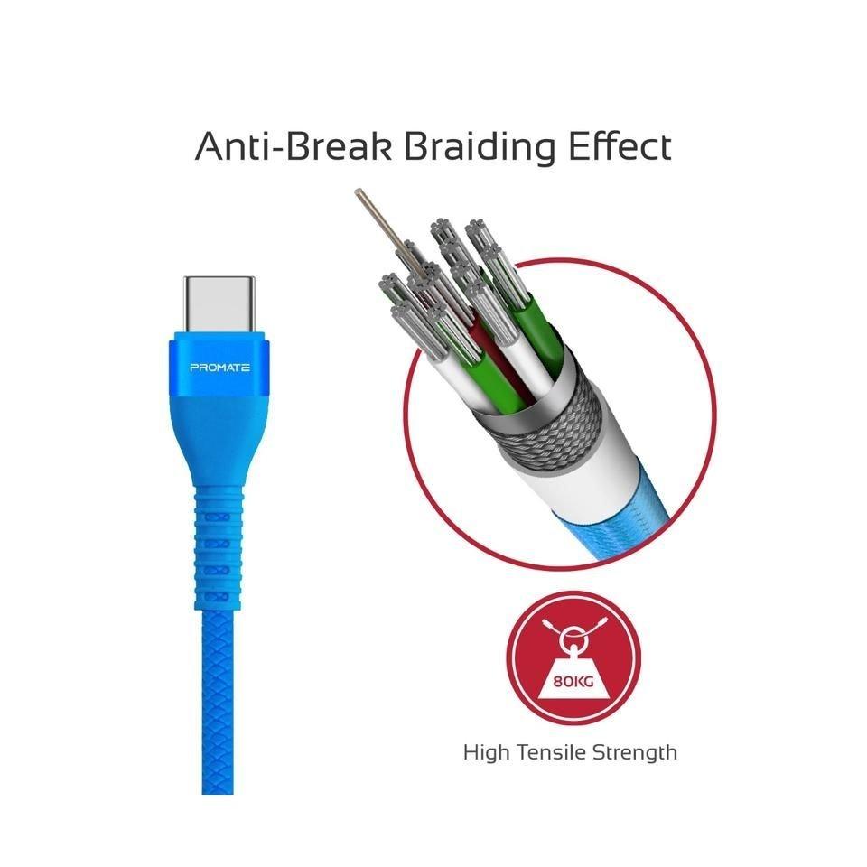 Promate VigoRay-C 1.2 Meter Lightning Cable - Blue