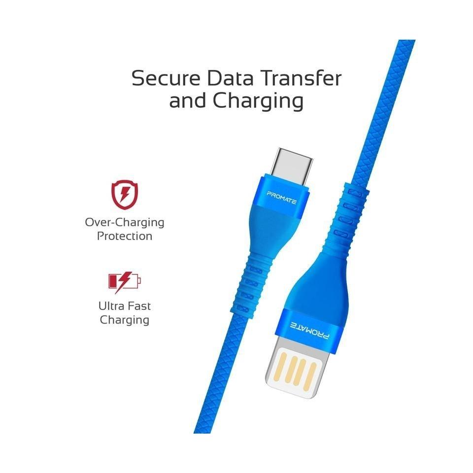 Promate VigoRay-C 1.2 Meter Lightning Cable - Blue