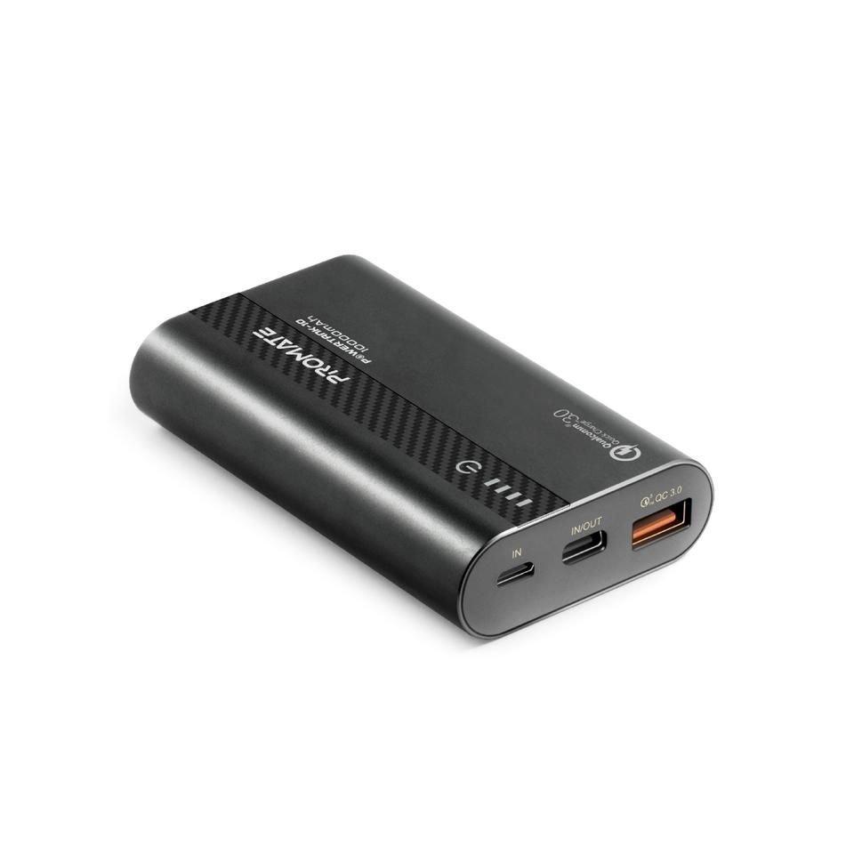 بطارية الشحن السريع 10000 ميلي اّمبر - أسود (PowerTank-10)