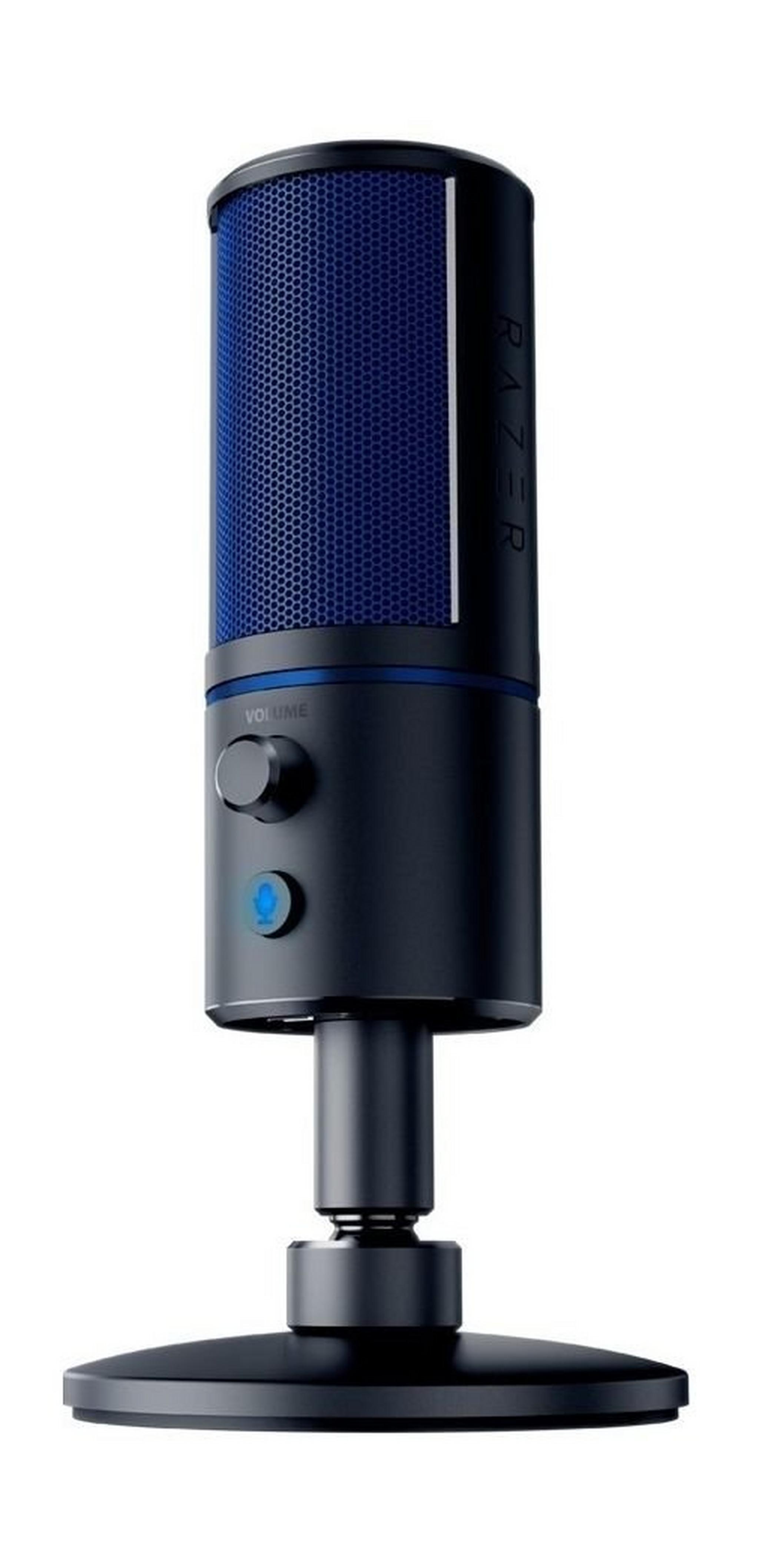 Razer Seiren X Gaming Microphone For PlayStation 4 - Black/Blue