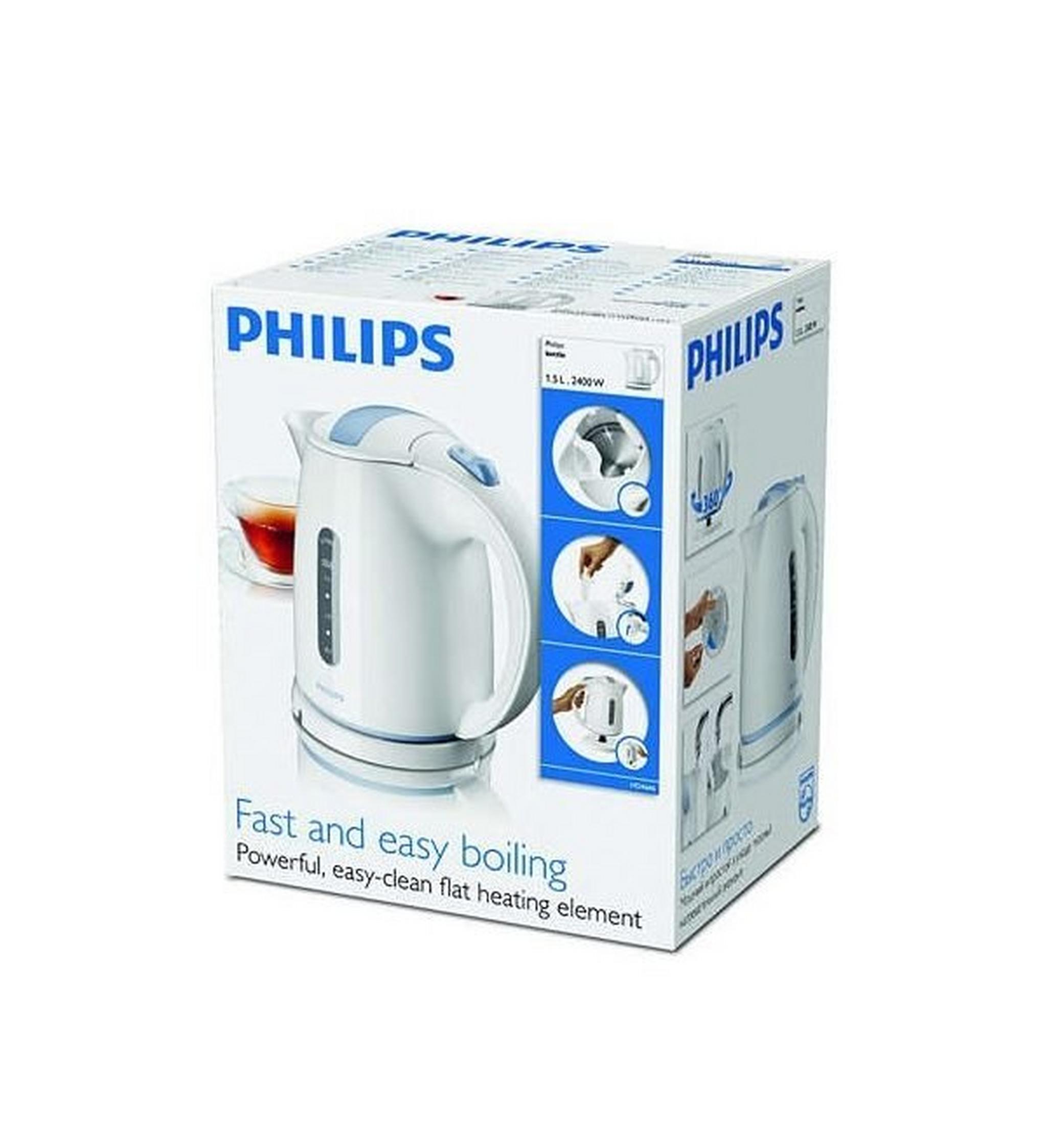 Philips Daily Collection Kettle - 2200-2400W 1.5L (HD4646/70) White