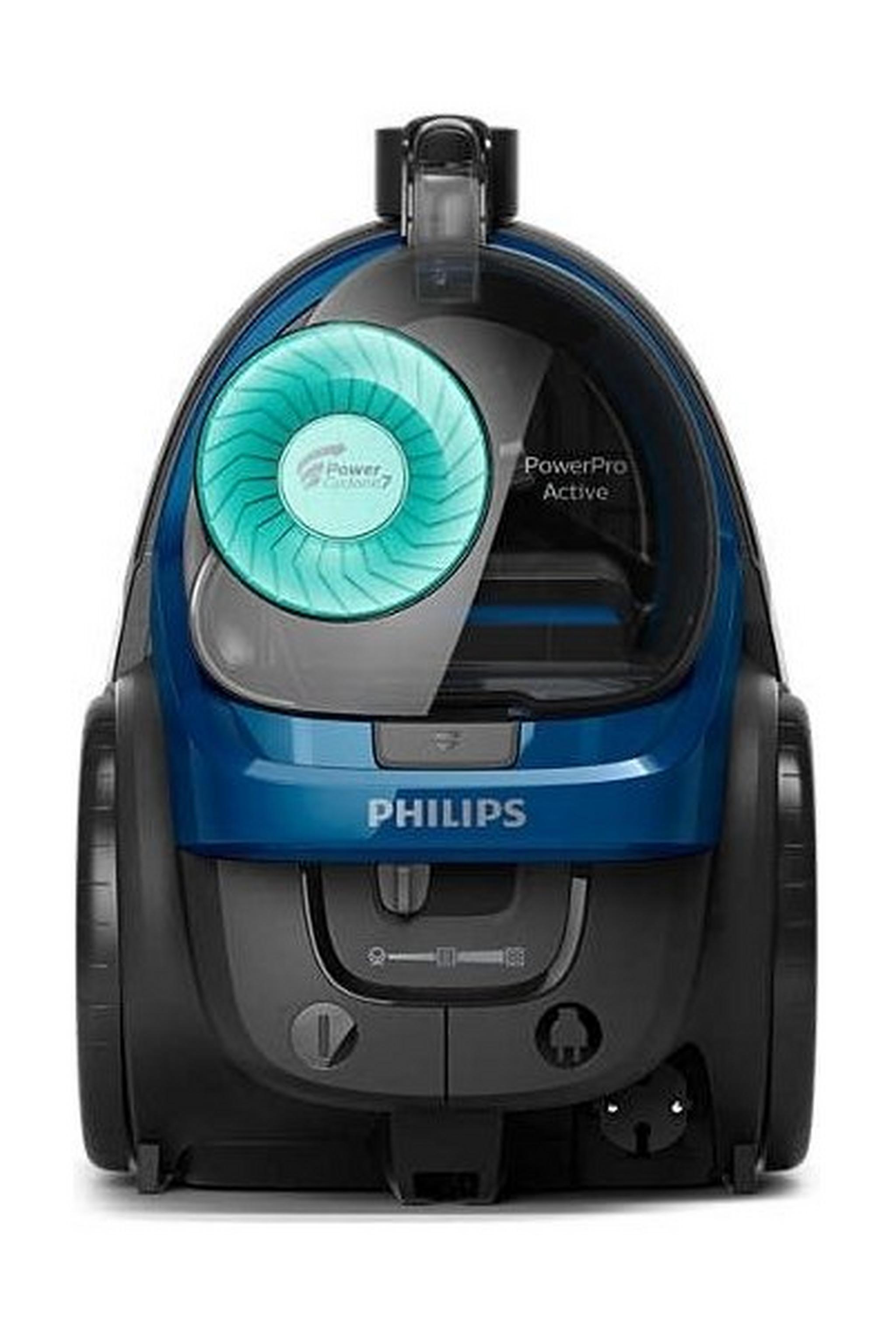 Philips PowerPro Active Bagless Vacuum Cleaner, 2000W, 1.5L, FC9570/62 - Dark Blue