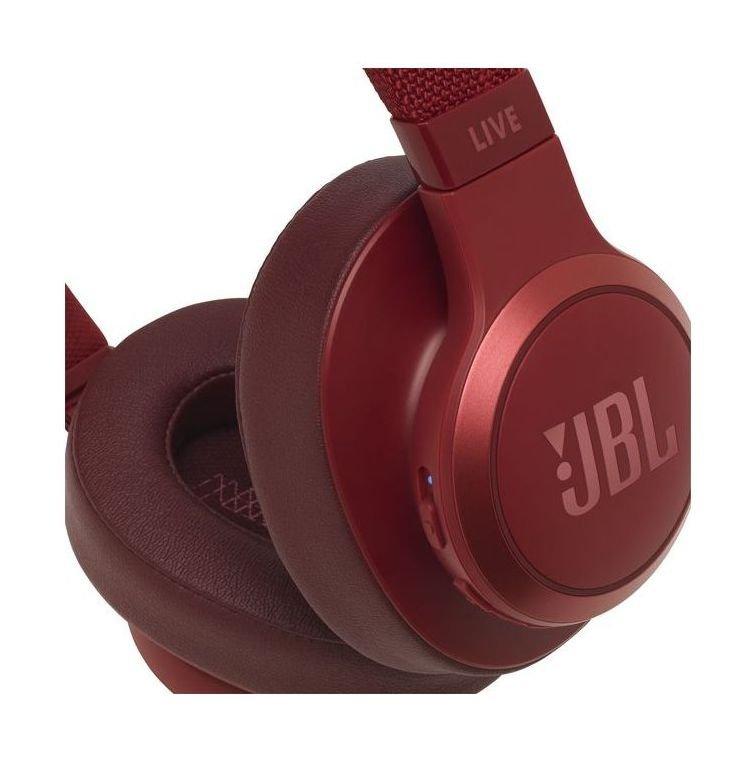 JBL Live 500BT Wireless Over-Ear Headphones - Red