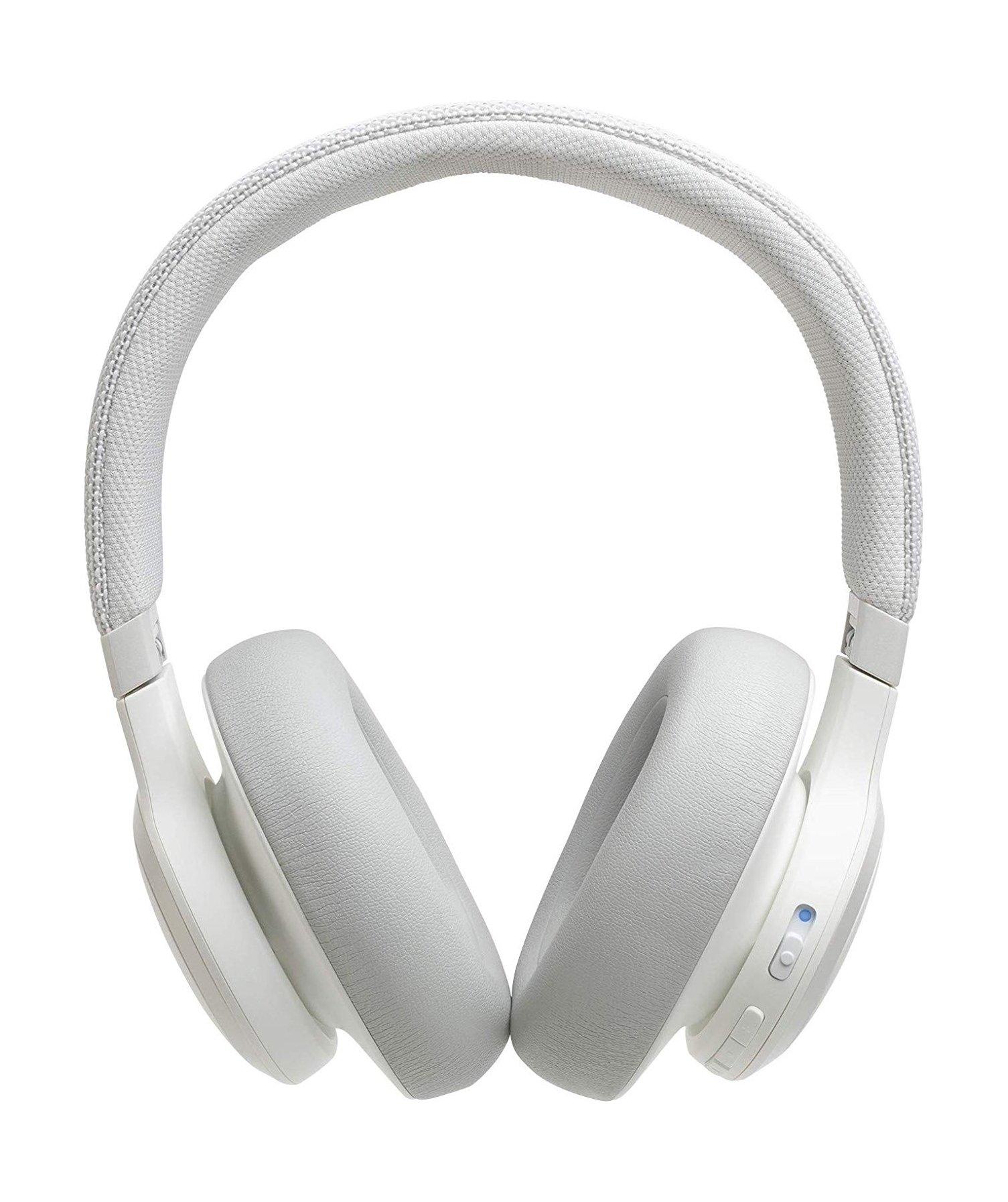 JBL LIVE 650BTNC Wireless Over-Ear Noise-Cancelling Headphone - White