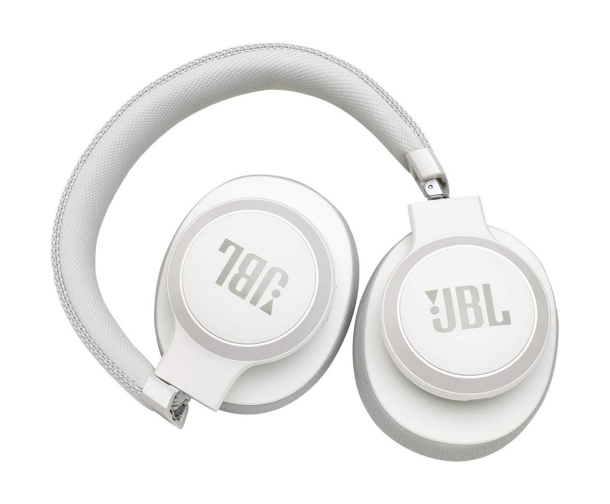 JBL LIVE 650BTNC Wireless Over-Ear Noise-Cancelling Headphone - White