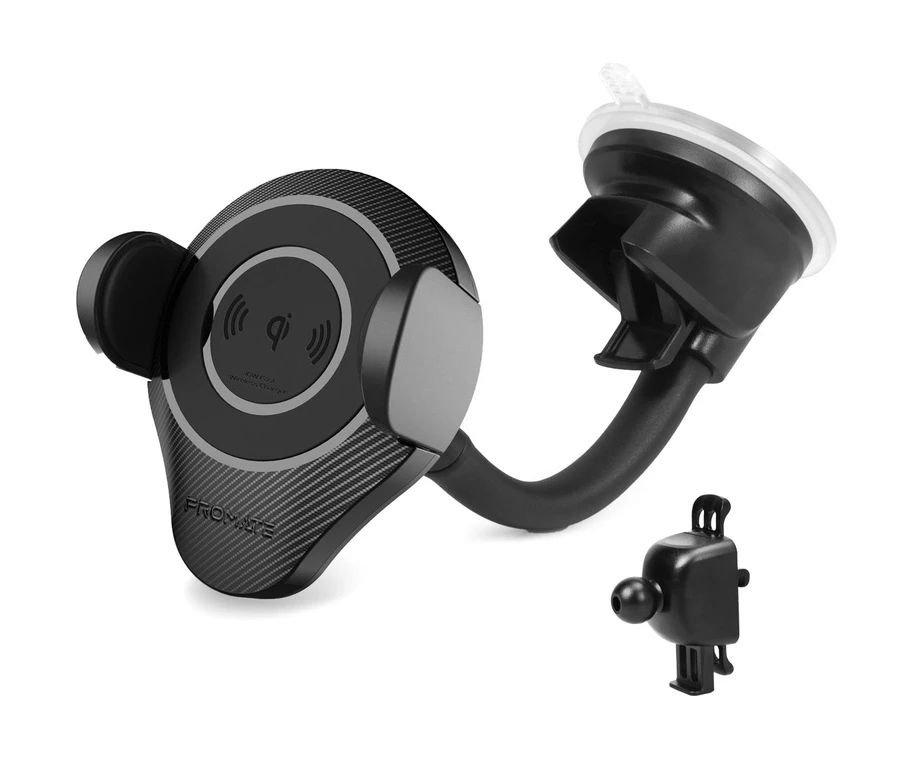 Promate AlphaMount Ultra-Fast Wireless Car Charging Mount