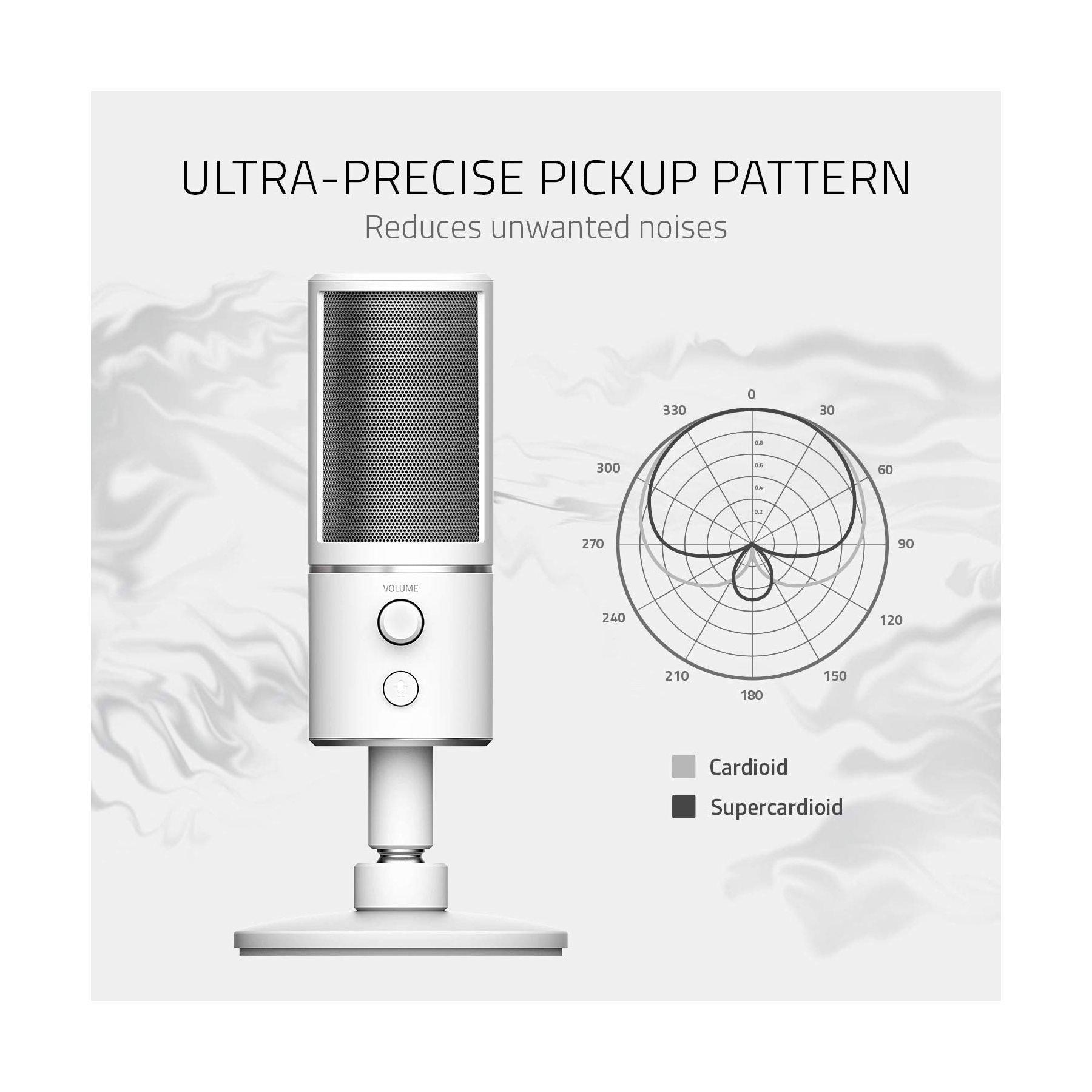 Razer Seiren X Gaming Microphone Mercury Edition White Price in