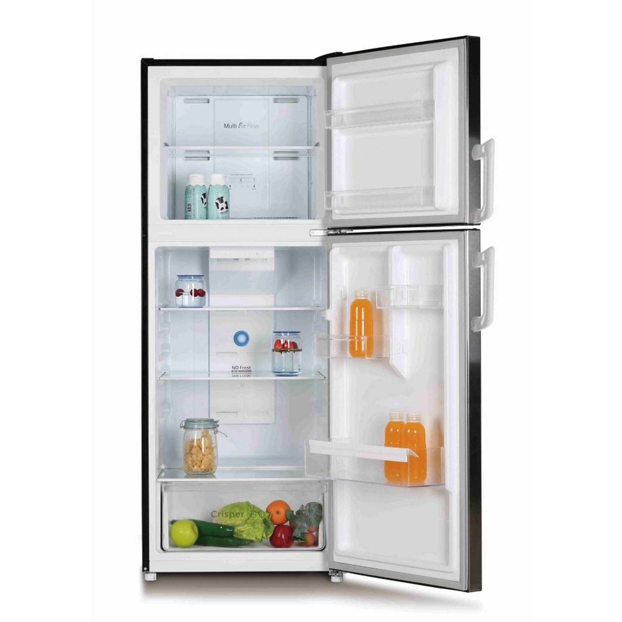 Wansa Top Mount Refrigerator, 13CFT, 365-Liters, WRTG-365-NFSSC52 - Stainless Steel