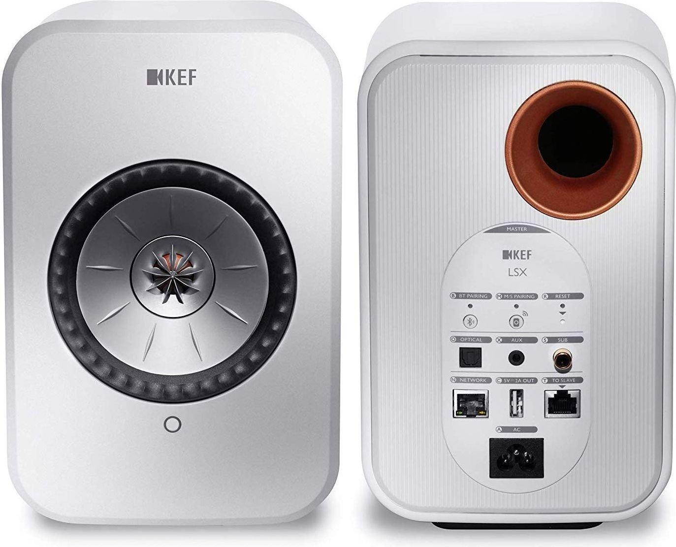 KEF LSX 100W Wireless Bluetooth Music System - White