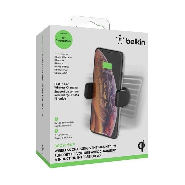 Belkin BOOSTUP Wireless Charging Car Mount (F7U053bt) - Black