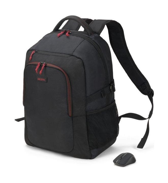 Dicota 15.6-inches Backpack + Wireless Optical Mouse - Black