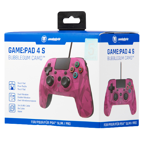 Snakebyte GamePad PS4 Controller - Bubblegum Camo