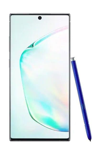 هاتف سامسونج جالاكسي نوت ١٠ بلس بسعة ٢٥٦ جيجابايت - فضي