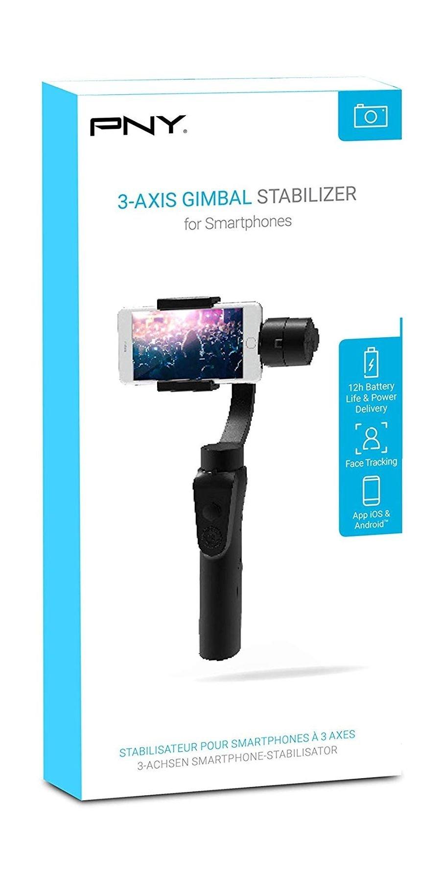 حامل الكاميرات اليدوي المتزن على 3 محاور من بي ان واي موبيي – أسود