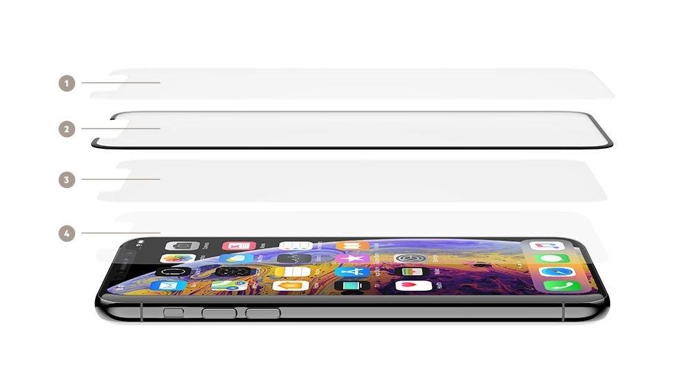 حماية تيمبرد جلاس للشاشة من بلكين للأيفون 11 - أسود