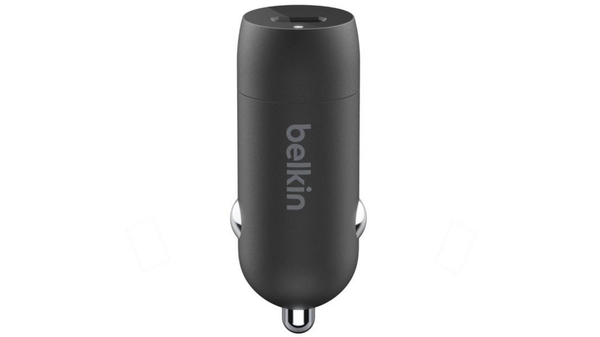 Belkin Boost Charge USB-C Car Charger 18W + USB-C Cable with Lightning Connector (F7U099) - Black