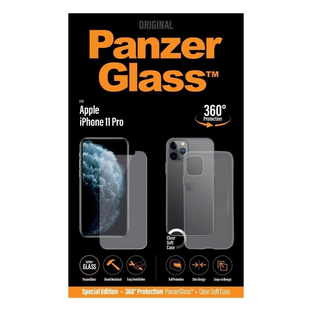 PanzerGlass Dual-360 Screen Protector & Soft Case for iPhone 11 Pro