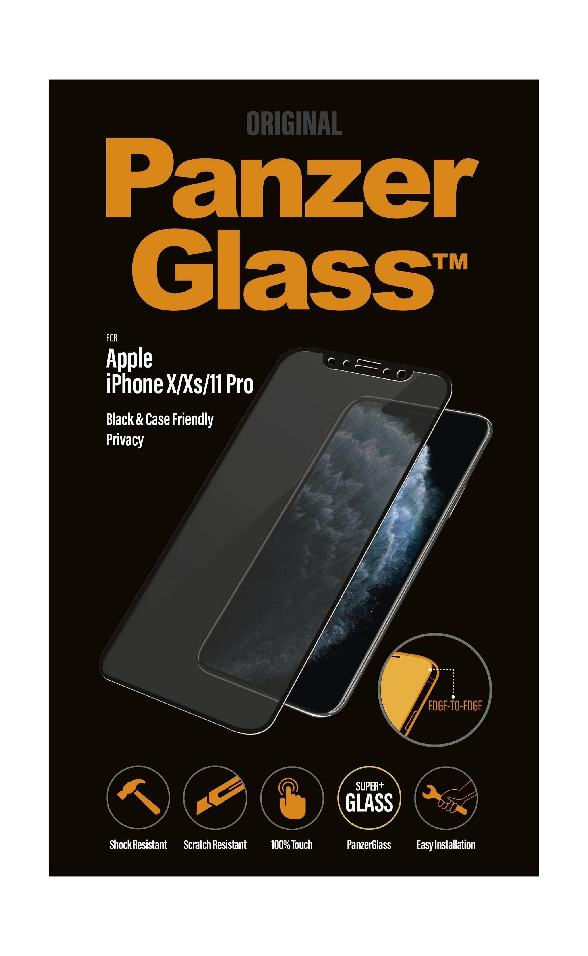 Panzer Glass iPhone 11 Pro Case Friendly Privacy Screen Protector (P2664) - Black