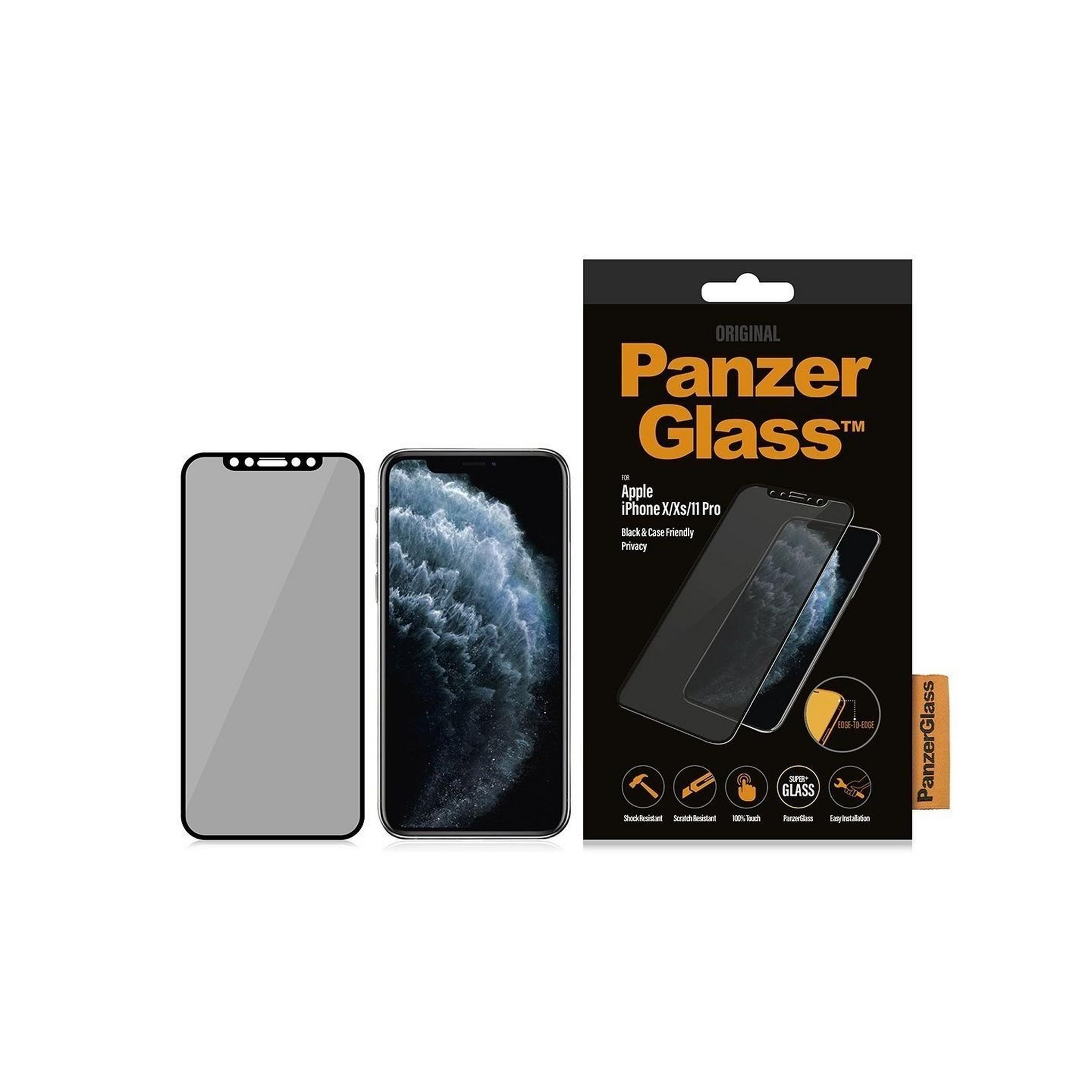 Panzer Glass iPhone 11 Pro Case Friendly Privacy Screen Protector (P2664) - Black