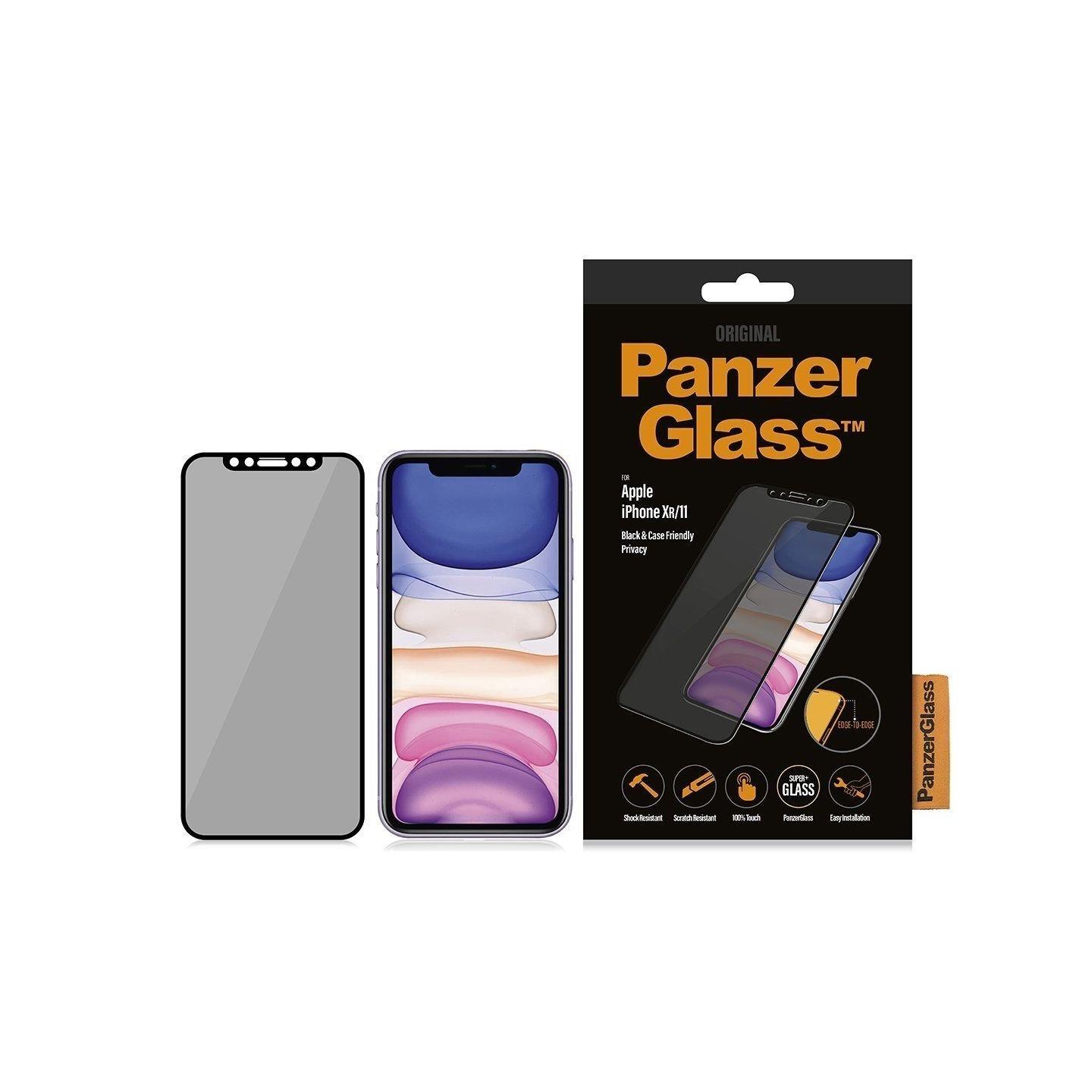 Panzer Glass iPhone 11 Case Friendly Privacy Screen Protector (P2665) - Black