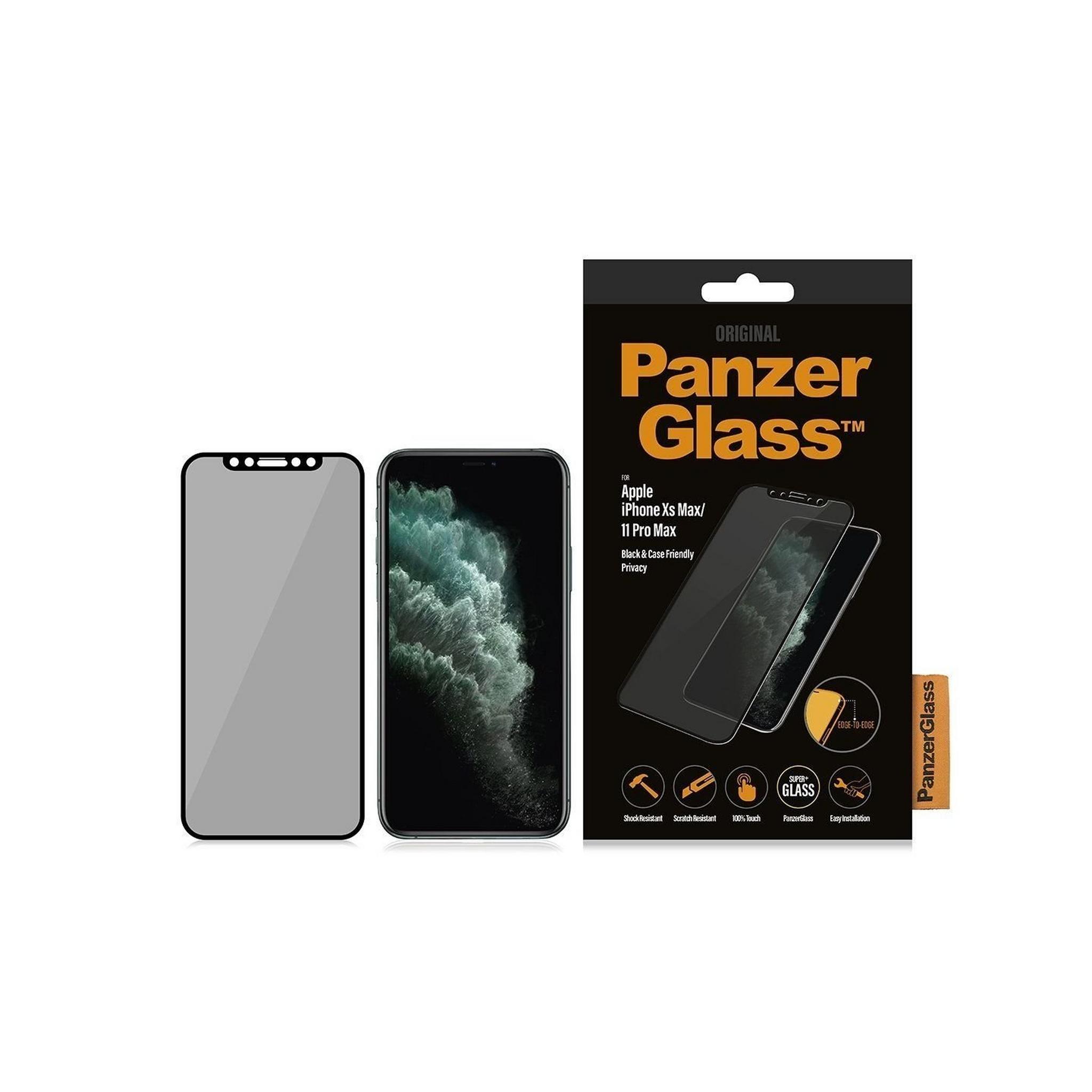 Panzer Glass iPhone 11 Pro Max Case Friendly Privacy Screen Protector (P2666) - Black