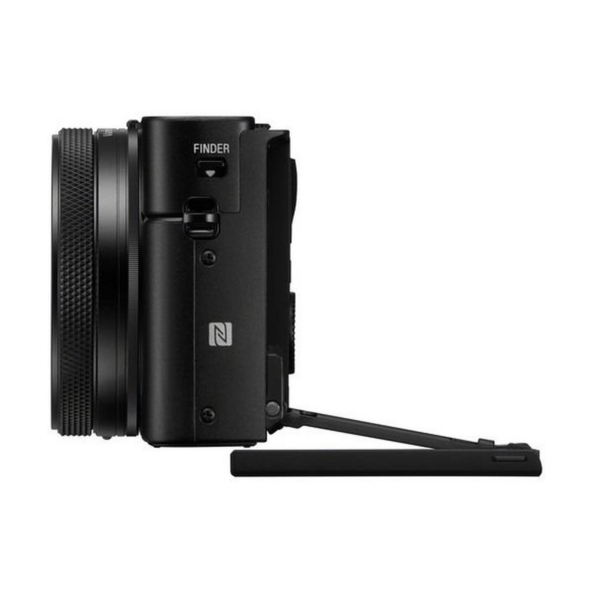 كاميرا ديجيتال سايبر شوت دي اس سي -أر أكس100M7 من سوني - 20.1 ميجابكسل - أسود